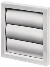 Helios VK 100 B Verschlussklappe, selbsttätig, Kunststoff, braun (00765)