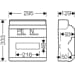 Hensel KV 9112 M Automatengehäuse, je PE/N Anzahl x Querschnitt 3 x 25 mm², 12 x 4 mm² Cu