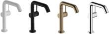 hansgrohe Tecturis S Einhebel-Waschtischarmatur 240 Fine CoolStart EcoSmart+ wassersparend für Aufsatzwaschtische Messing, 4 l/min,