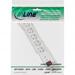 InLine® Steckdosenleiste, 6-fach Schutzkontakt, mit Überspannungsschutz, mit Schalter, 1,5m, weiß (16461Q)