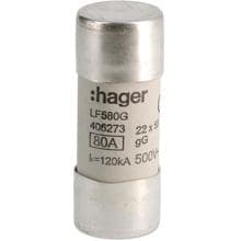 Hager LF580G Sicherung 22x58 gG 80A 500V AC 120kA
