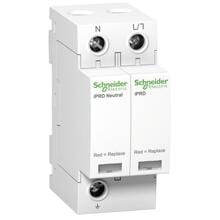 Schneider Electric Acti 9 iPRD40r Überspannungsableiter, Typ 2, Steckb. Schutzmodule, 1P+N, Imax 40kA (A9L40501)
