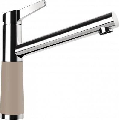 Schock SC-510 Einhebelmischer, Festauslauf, Hochdruck, Cristadur GreenLine, chrom/twilight (554000TWI)