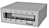 EasyLan preLink / fixLink Unterbaupanel/Consolidation Point 6 Port, grau (CKVPL0061E)