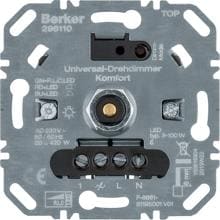 Berker 296110 Universal-Drehdimmer Komfort, R, L, C, LED, Softrastung, Lichtsteuerung