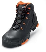 UVEX Sicherheits-Stiefel S3, PUR-Sohle, Gr.38-48, W11, schwarz/orange