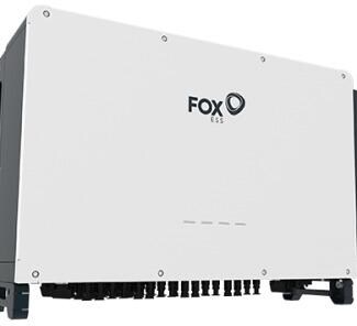 Fox ESS R110 R Serie Wechselrichter, 110kW, 3-phasig, mit WiFi, 10 MPPT, RS485, USB, LAN, IP66, weiß