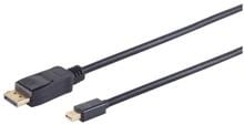 S-CONN Mini Displayport/ Displayport, 1.2, 4K, schwarz, 1m (10-52025)