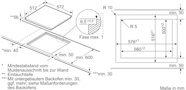 Neff T56PT60X0 N70 60 Glaskeramik, Autarkes Induktionskochfeld, TwistPad, breit, cm Flächenbündig Wagner Elektroshop