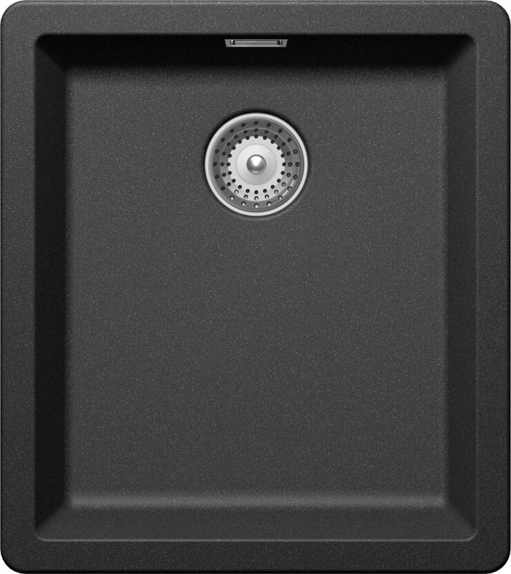 Schock Greenwich N-100S-FB Granitspüle mit Ablauffernbedienung, Cristadur, Becken mittig, stone (GREN100SFBSTO)