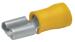 Klauke 7509 Isolierte Flachsteckhülsen, Messing verzinnt, 4-6mm², gelb, 100 Stück