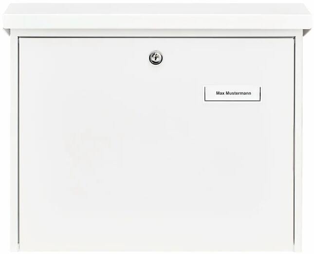 Burg Wächter Journal 5867 W Briefkästen, Querformat, Einwurf DIN C4, Stahl, weiß (61150)
