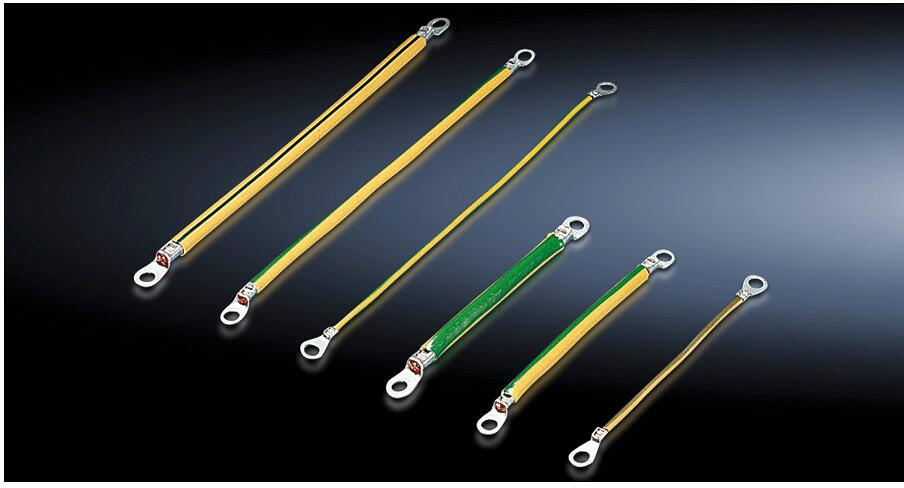 Rittal SZ 2565.120 Erdungsband, Anschluss: M8-M8, für Querschnitt 10 mm², L: 300 mm, 1 VE/Pack = 5 Stück