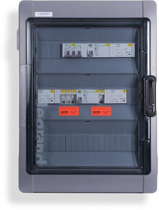 enwitec Netzumschaltbox für SMA Wechselrichter 3x Sunny Island, 3AC 230/400V, 63A, Deutschland, Schweiz, grau (10012569)