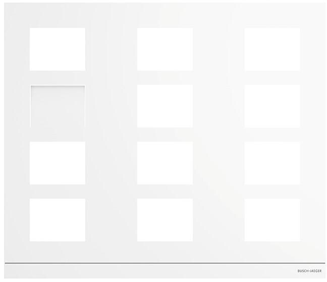 Busch-Jaeger 413812CF-W-03 Frontplatte Video 3/4, weiß (2TMA220160W0014)