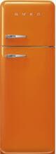 Smeg FAB30ROR6 50"s Style Retro Stand Kühl-Gefrierkombination, 60 cm breit, 294 L, Multiflow, Rechtsanschlag, orange