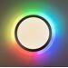Leuchten Direkt CYBA LED Deckenleuchte, 2-flammig, Fernbedienung, Farbwechsler, silber/weiß (15411-21)