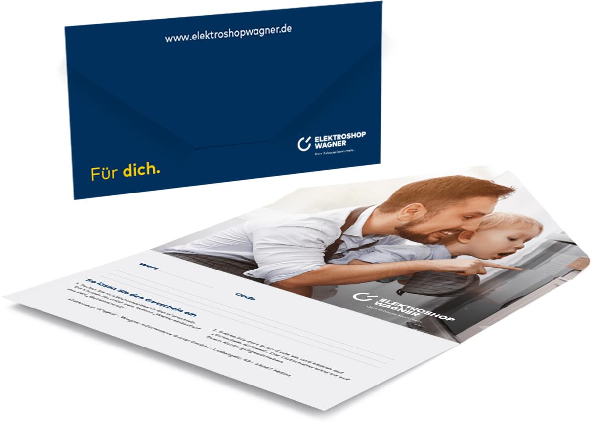 Elektroshop Wagner Geschenkgutschein 35 € Geschenkkarte per Post