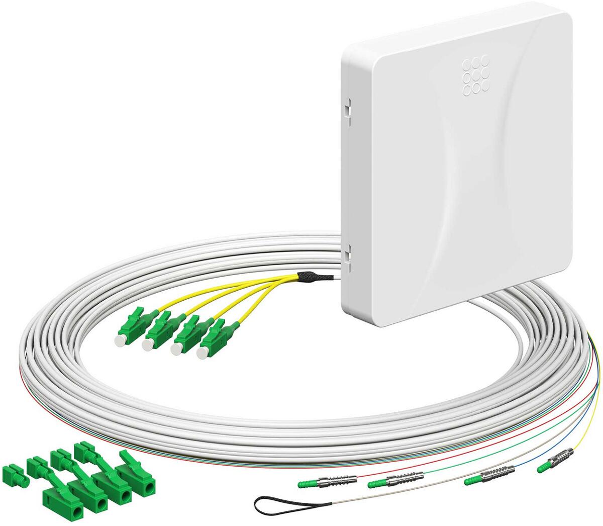 Kaiser E3S Connect Au Glasfaser-Teilnehmeranschluss, 4xF, LC/APC DX, 10m (4252039)