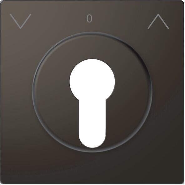 Merten Zentralplatte für Rollladen-Tast-Rastschalter-Einsätze, System Design, anthrazit (MEG3883-6034)