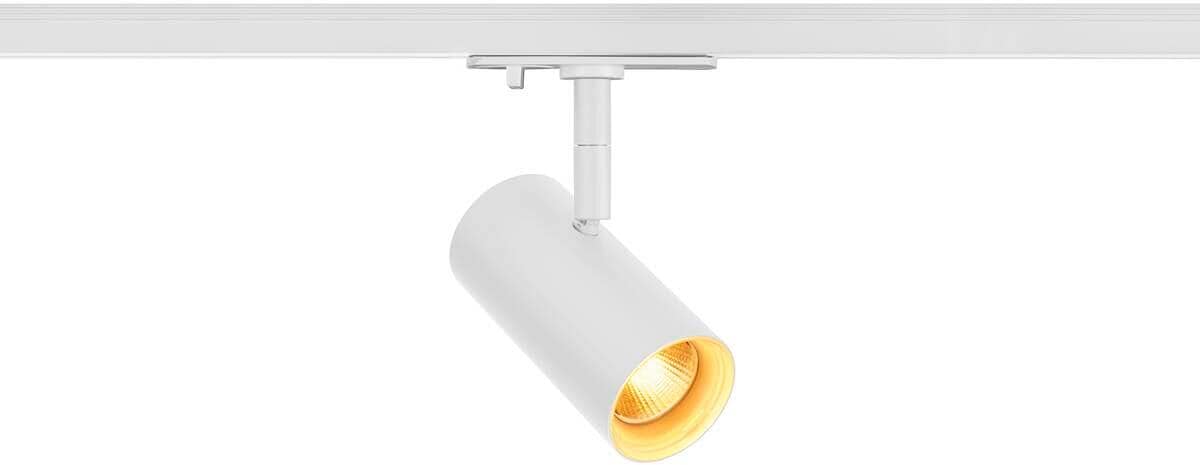 SLV Noblo Spot für 1-Phasen-Hochvolt-Schienensystem, rund, 2700K, Phasenabschnitt, 32°, weiß (1007639)