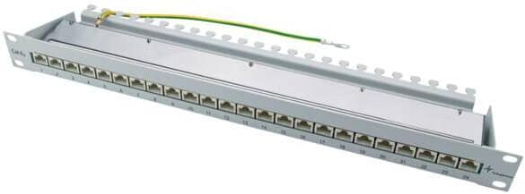 Telegärtner 19" Patch Panel 1HE MPP24-HS K Cat.6a, geschirmt, schwarz (100007034)