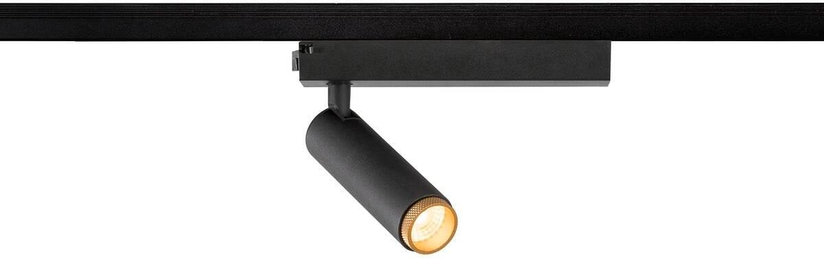 SLV GRIP! S Spot für 1-Phasen Hochvolt-Schienen-System, Ø3,0cm, 2000-3000K, Dim-to-Warm, Phase, 11W, schwarz/weiß (1008402)