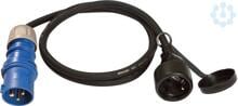 Weingärtner CEE-Adapter Schukokupplung CEE 3polig 0,3m, schwarz (00530)