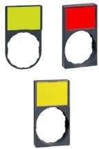 Schneider Electric ZBY Schildträger 30x50mm m. Leerschild, für Ø 22 Geräte m. rundem Frontelement