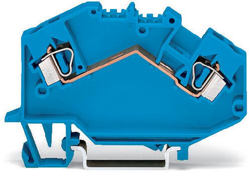 Wago 781-604 2-Leiter-Durchgangsklemme, 4 mm², blau