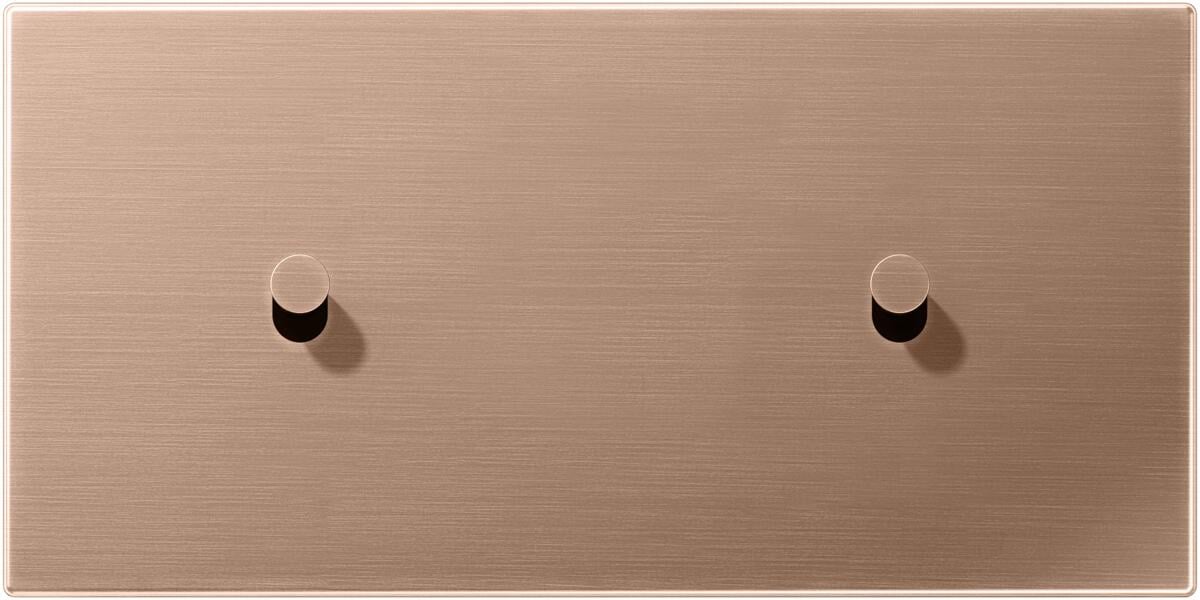 Jung BRG12-200K42 Abdeckung mit Kipphebel "Kegel", 2fach, 2 x 1 Kipphebel, waagerecht, Serie LS 1912, Bronze gebürstet