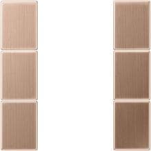 Jung BRG2503TSA Tastensatz, F50, Metall, PVD-beschichtet, Serie LS, 3-fach, Bronze gebürstet