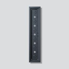Siedle GA 612-6/1-01 xx Gehäuse-Aufputz für 6 Funktionsmodule, Aluminium, senkrecht/waagerecht montierbar, 132 x 632 x 36,5 mm 