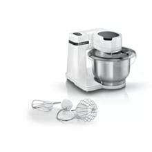 Bosch MUMS2EW00 Küchenmaschine, 700 W, 3D PlanetaryMixing, weiß