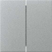 Gira 349526 Wippe, gerade, 2fach, System 55, Farbe Alu (lackiert)
