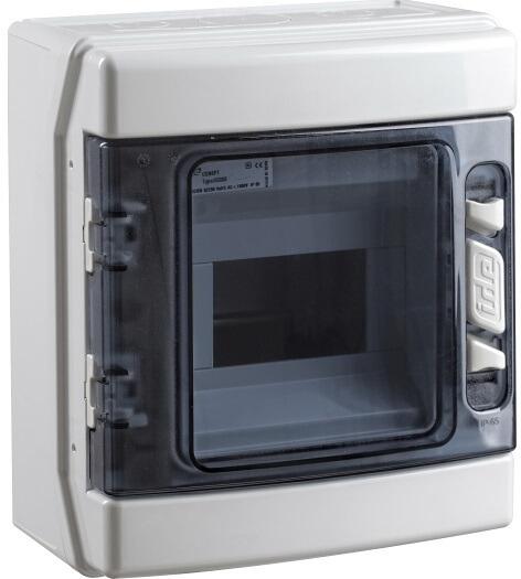 EKONT FV-AP-6-IP65 Kleinverteiler, Aufputz, Feuchtraum, 1x6 Teilungseinheiten, IP65 (718.033)