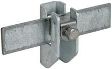 Dehn FRH 11 6.10 WA15 B7 STTZN Flachband-Rundleitungshalter für Fl 11mm, Rd 6.10mm, Wandabstand 15mm, St/tZn (277240)