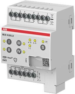 ABB BE/S10.20.3.2 Binäreingang, 10fach, Kontaktabfrage, manuelle Bedienung, REG (2CDG110277R0011)