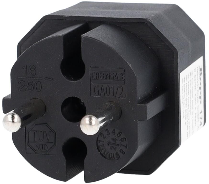 Adapter 1 Steckdose Mit Schalter – 2 Stück, Schwarzer Stecker – Praktisch Für Haushalt & Werkstatt