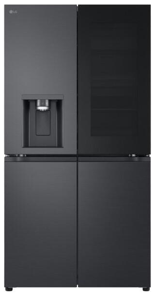 LG GMG960EVJE Stand Side-by-Side Kombination, 91,4 cm breit, 638 L, Total No Frost, Eis-, Crushed Ice- und Wasserspender, ThinQ (WLAN), Festwasseransc