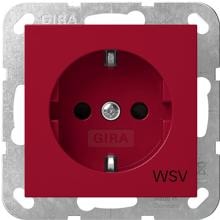 Gira 4453108 SCHUKO-Steckdose SH WSV System 55, Rot