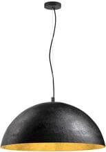 SLV FORCHINI 70 Pendelleuchte, E27, Pendellänge 150cm, 1x max. 40W, Ø 70cm, matt schwarz/matt gold (1008538)