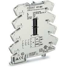 Wago 857-801 Temperaturmessumformer für RTD-Sensoren, 24VDC, 6mm Baubreite, lichtgrau