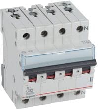 Legrand TX3 Leitungsschutzschalter, Charakteristik C, 32A, 3-Polig+N, 10kA, weiß (404242)