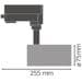 LEDVANCE Stromschienen-Strahler TRACK SP D75 25 W 4000 K 90RA NFL BK, 1900lm, schwarz (4058075113589)
