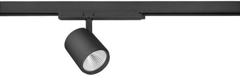 Brumberg RETAIL ONE LED-Schienenstrahler 230VAC, 50Hz, CRI > 90, 31W, 3723lm, 60°, 4000K, rund, dreh- und schwenkbar, DALI dimmbar, schwarz struktur (