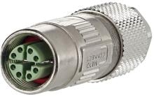 METZ CONNECT M12 Buchse, X-kodiert, IP67, Cat.6A, Ø 6-9,7 mm, feldkonfektionierbar, gerade ( MMF881A315 )