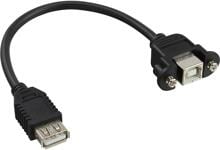 InLine USB 2.0 Adapterkabel, Buchse A auf Einbaubuchse B, 0,20m (33441F)