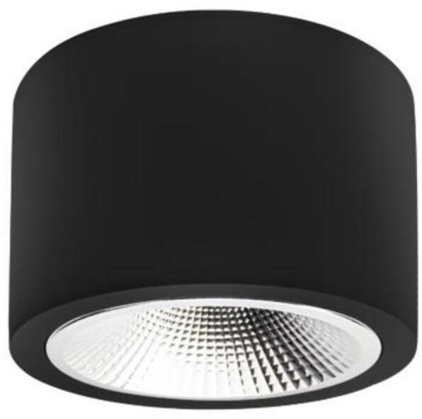 Brumberg KACIE MAXI LED-Anbaudownlight, rund, Ø 230mm, DALI dimmbar, 4000K, 48W, Reflektor silber, CRI>90, schwarz (12597184DA)