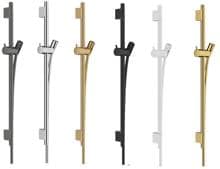 hansgrohe Unica Duschstange S Puro 65 cm mit Isiflex Duschschlauch 160 cm, Brausestange aus Messing